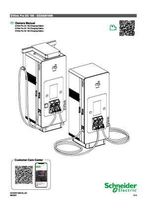 Owners Manual, EVlink Pro DC 120/150/180 Charging Stations