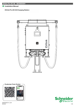 EVlink Pro DC 60, Installation Manual