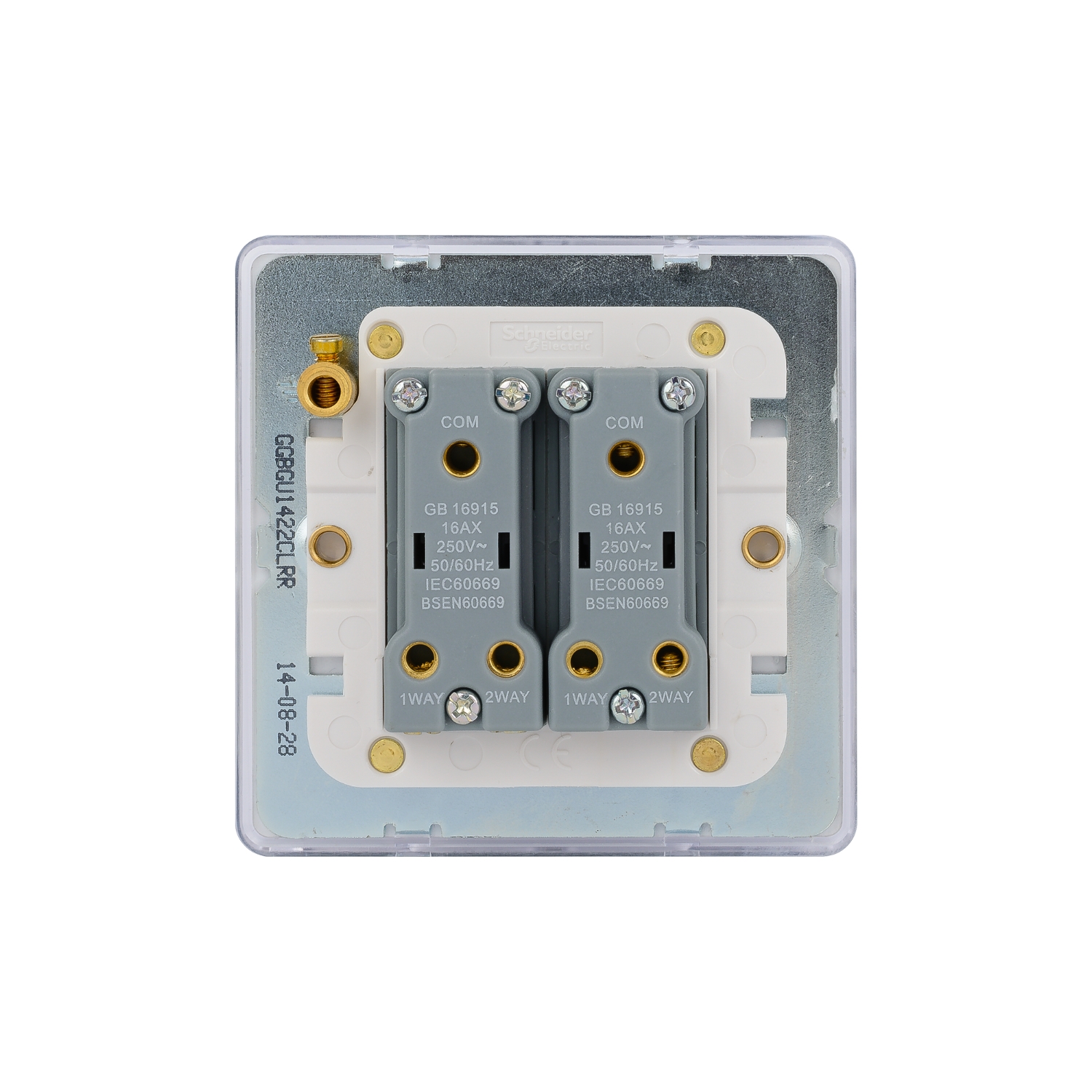 Ggbgu1422clrr - Switched Socket, Ultimate, 16ax, 2 Gang, 2 Way 