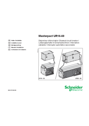 Masterpact UR16-60 - Manuale dinstallazione
