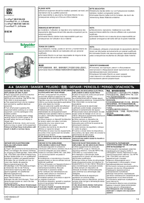 ComPacT NSX, PowerPacT H-, J-, L-Frame - BSCM Breaker Status Control Module - Hoja de instrucciones