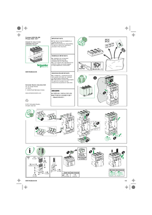 Instruction sheet for the Adapter for plug in base NSX100-250 A, FPower NSX and GV7