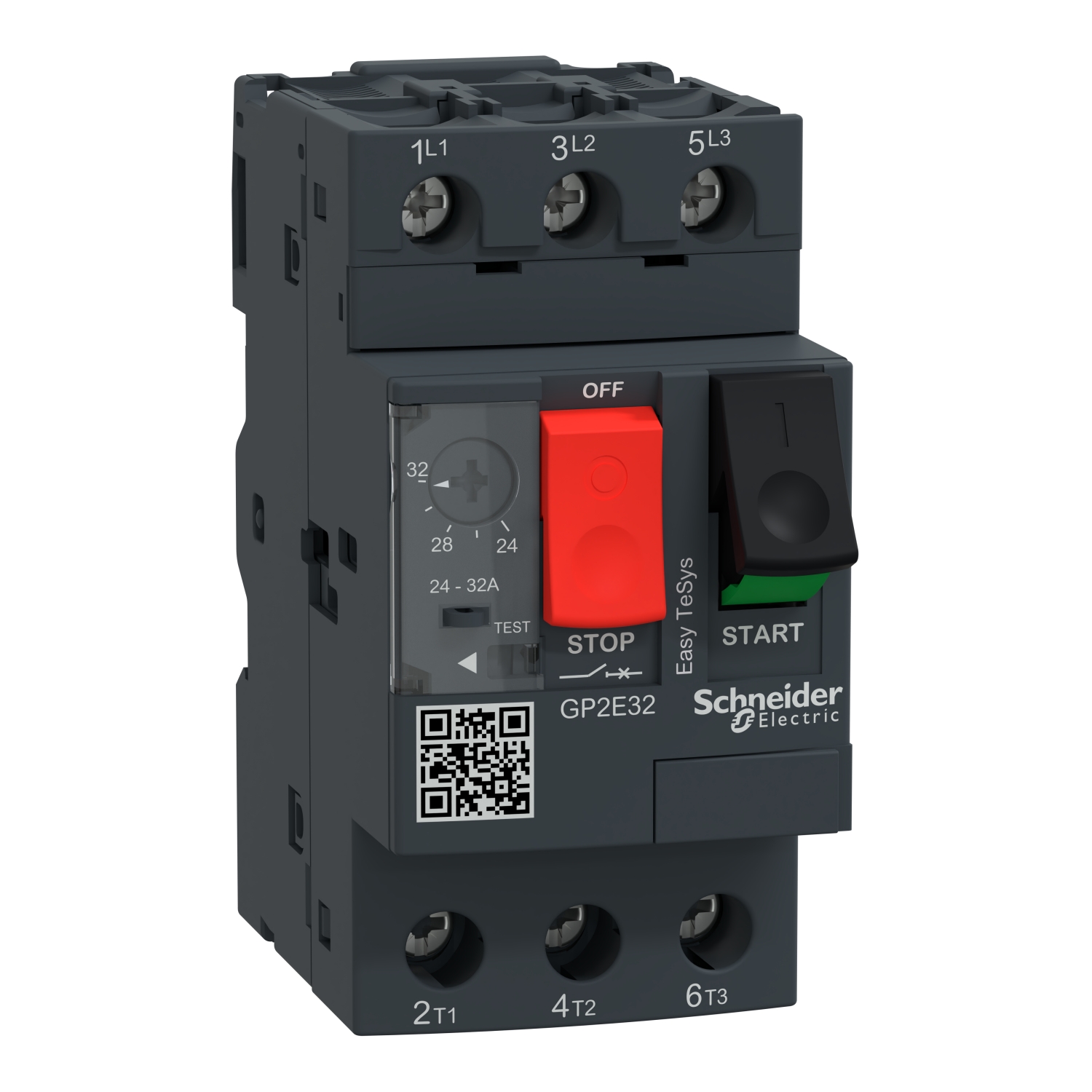 Manual motor controller,Easy TeSys GP2E,3P,24-32A,thermal magnetic trip,screw clamp terminals