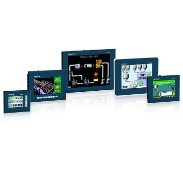 Standard and stainless HMI panels with 3.5" to 12.1" screen - formerly known as Magelis GTO