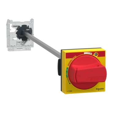 TeSys; TeSys Deca, Extended Rotary Handle Kit, IP54, Red Handle, With Trip Indication, For GV2L-GV2P