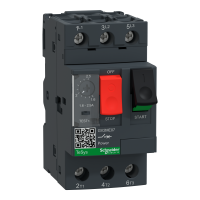  GV2ME07 GV2ME07 1,6-2,5A termo-magnetni motorni pokretač-prekidač TeSys GV motorni prekidač, 3-polni (3P), 2.5A/690V, za 3-fazne motorne aplikacije 0.75kW na 400V. Poseduje termomagnetnu zaštitu sa podešavanjem termičke zaštite u opsegu 1.6-2.5A, magnetno okidanje na 13xIn, veliku prekidnu moć Icu 100kA na 400V. Sa vijčanim priključcima. Start-stop tasteri garantuju pokretanje za 100 000 ciklusa AC-3. Sertifikovan za više standarda (IEC, UL, CSA, CCC, EAC, Marine, ATEX), zeleni Premium proizvod (RoHS/REACh).          