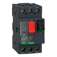  GV2ME08 GV2ME08 2,5-4A termo-magnetni motorni pokretač-prekidač TeSys GV motorni prekidač, 3-polni (3P), 4A/690V, za 3-fazne motorne aplikacije 1.1-1.5kW na 400V. Poseduje termomagnetnu zaštitu sa podešavanjem termičke zaštite u opsegu 2.5-4A, magnetno okidanje na 13xIn, veliku prekidnu moć Icu 100kA na 400V. Sa vijčanim priključcima. Start-stop tasteri garantuju pokretanje za 100 000 ciklusa AC-3. Sertifikovan za više standarda (IEC, UL, CSA, CCC, EAC, Marine, ATEX), zeleni Premium proizvod (RoHS/REACh).          