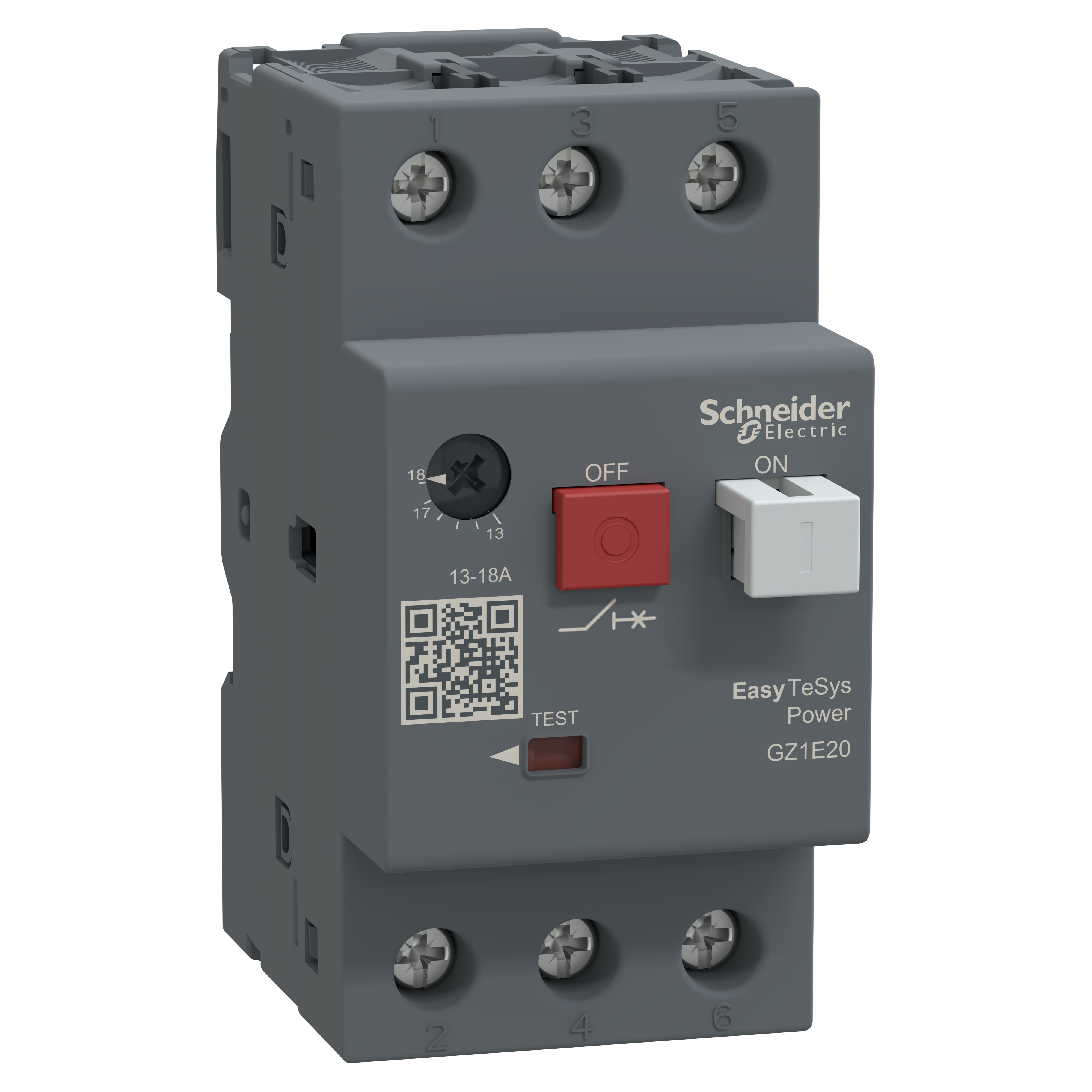 Motor circuit breaker,Easy TeSys Power,GZ1E,AC-3,3P,13..18A,thermal magnetic trip