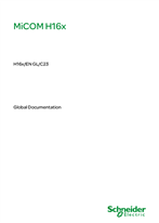 MiCOM H16x, Manual (global file) H16x/EN GL/C23