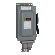 Safety switch, heavy duty, fusible, 60A, 600 VAC/VDC, 3 poles, 50 hp, NEMA 12K, crouse hinds arktite