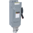 Safety switch, heavy duty, non fusible, 100A, 600 VAC/VDC, 3 poles, 100 hp, NEMA 12K, crouse hinds arktite