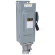 Safety switch, heavy duty, fusible, 100A, 600 VAC/VDC, 3 poles, 75 hp, NEMA 1, crouse hinds arktite