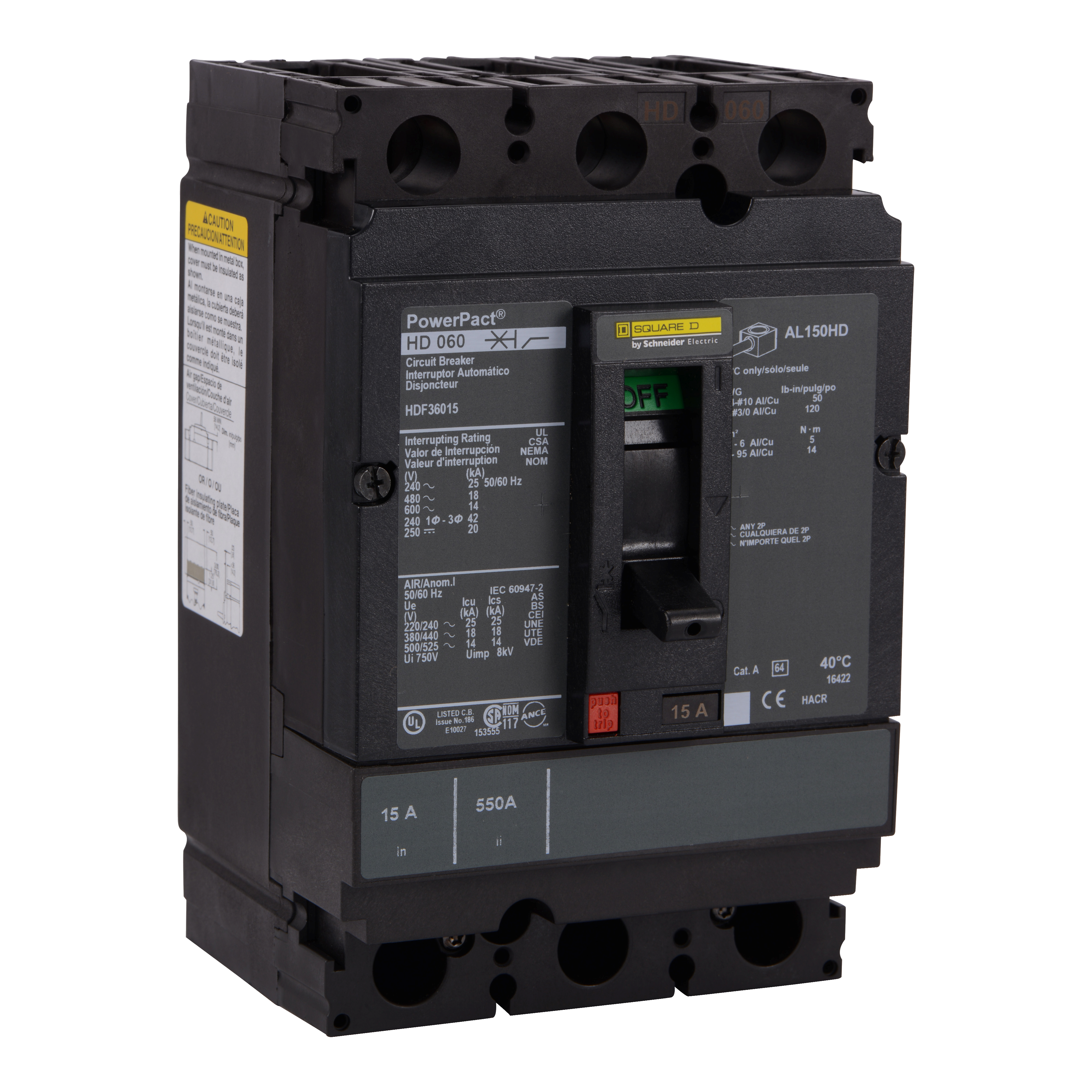 Product image for SQD HDF36035 Circuit breaker, Power