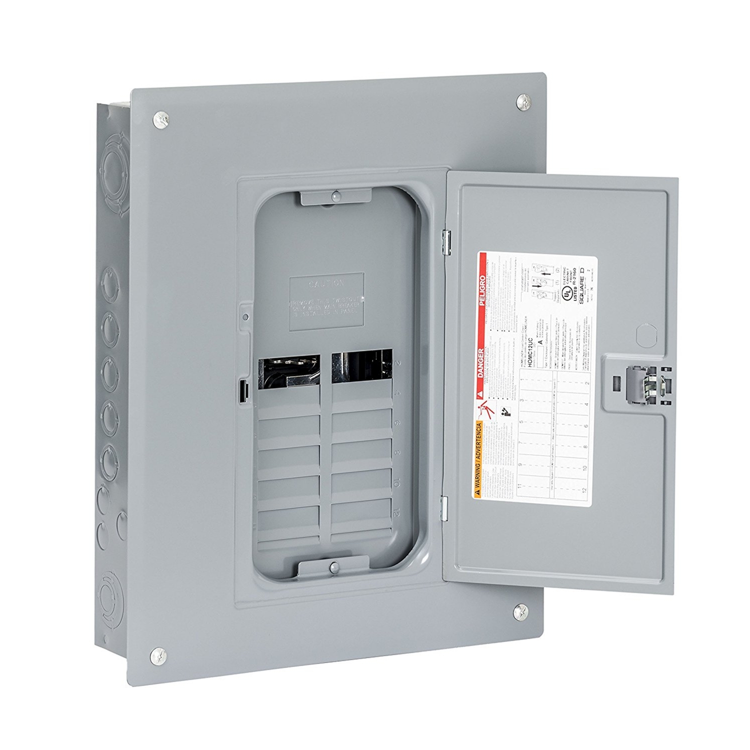 HOM816L125PGC - Load center, Homeline, 1 phase, 8 spaces, 16 circuits ...