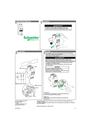 iC60H2 RCBO - A9Doo2oo - Instruction Sheet