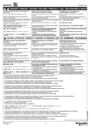 XVUC29 Multi-color illuminated LED unit, Instruction Sheet