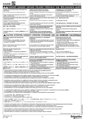 XVUZ06 Flexible mounting element for use on horizontal or vertical support, Instruction Sheet