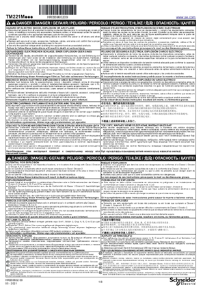 TM221M... Logic Controller - Instruction sheet (EN)