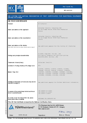 CB_Certificate_TeSys D_LC1D098-128&LC1DT20-25&LC2DT20-25_Batam