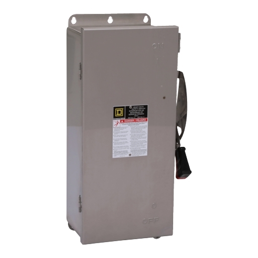 Hu363ss Safety Switch Heavy Duty Non Fusible 100a 3 Poles 100 Hp 600 Vac 600 Ndc Nema 4 4x 5 316 Steel Schneider Electric Usa