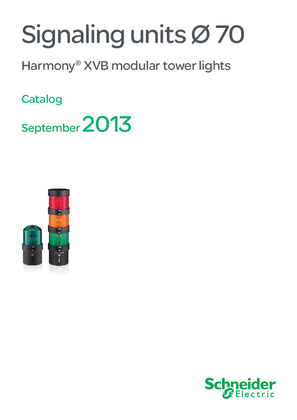 Catálogo Harmony XVB 70 mm de diámetro Universal