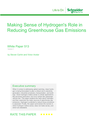 Hydrogen's Role in Reducing Greenhouse Gas Emissions