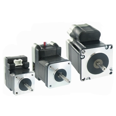 Integrated drives for motion control, with two-phase stepper motor