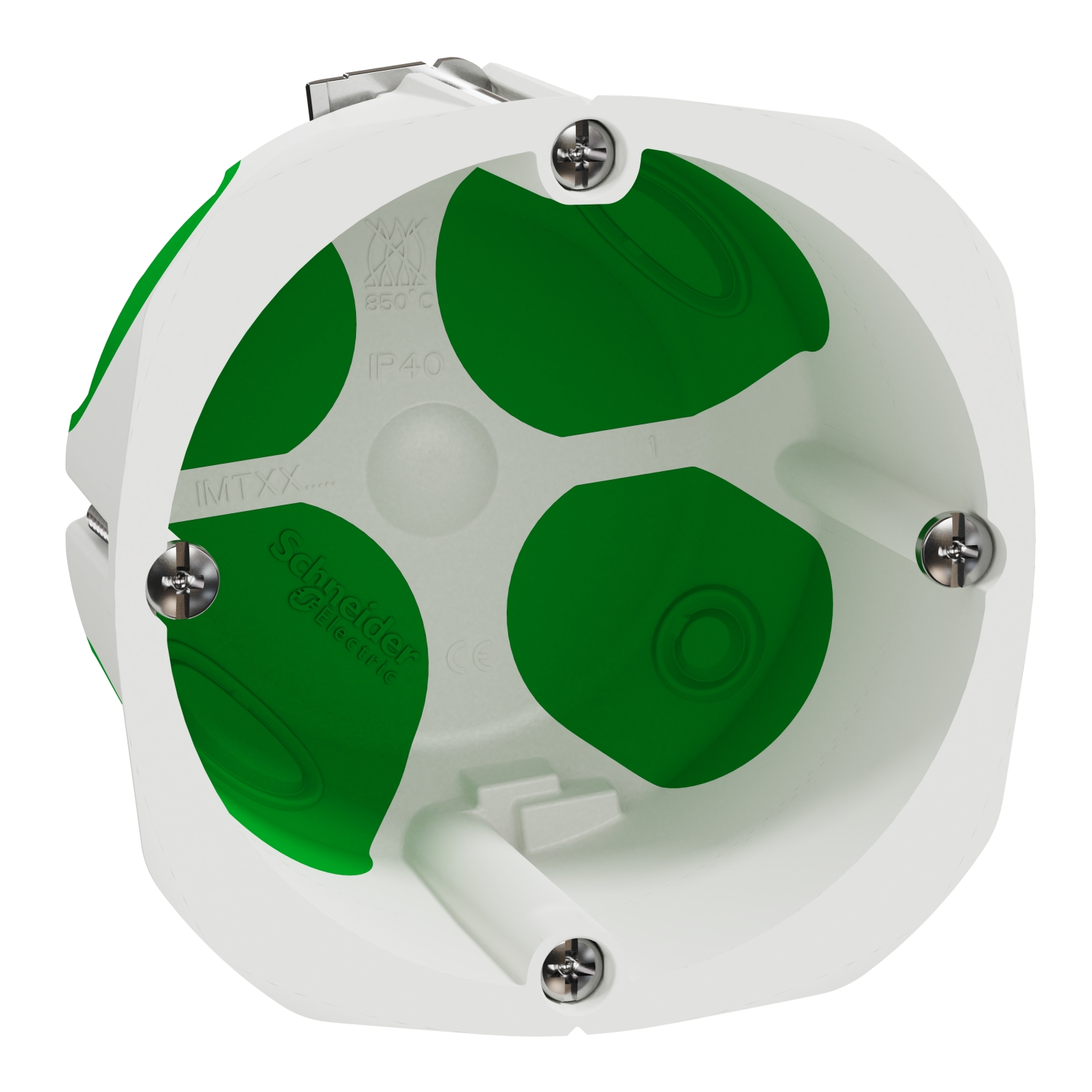 Unica system+, 5x izdignuta podna kutija, utičnica XS, bela