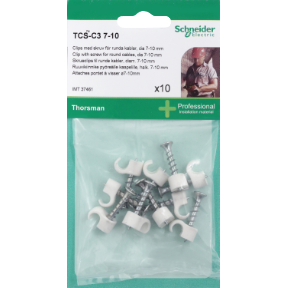 Thorsman TCS-C3 7-10 Ruuvikiinnike valkoinen 10Kpl