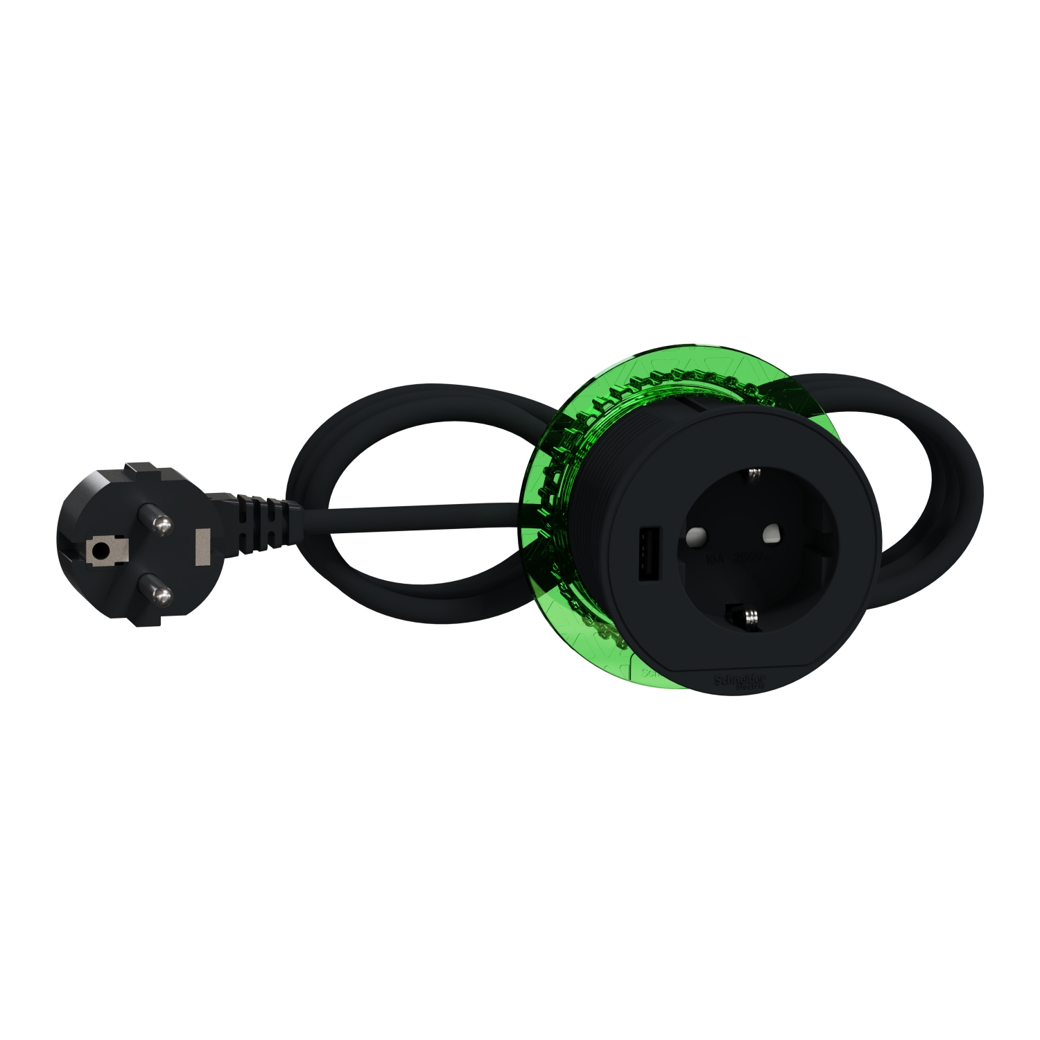 Unica system+ - Stona jedinica XS sa DE utičnicom i USB tip A - antracit