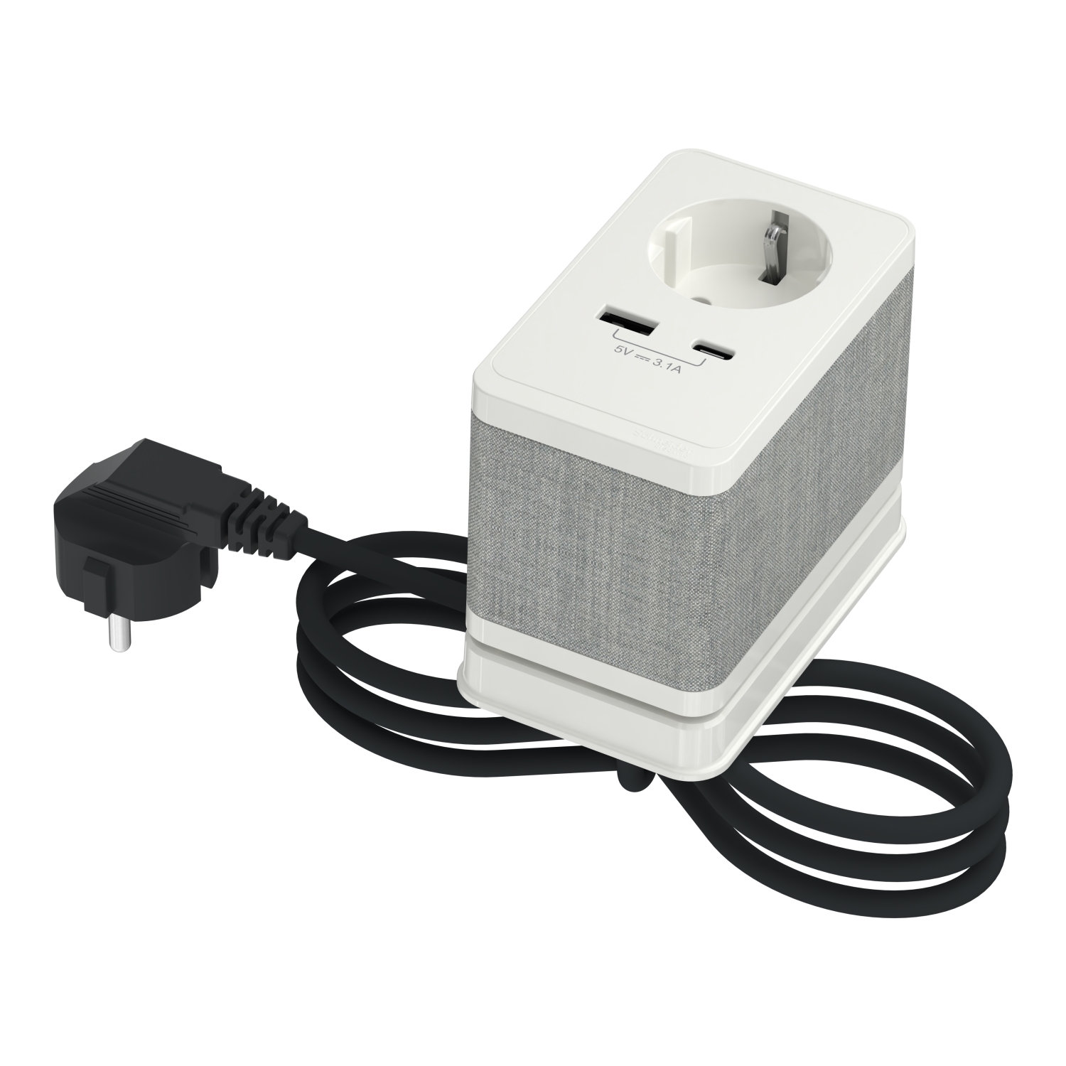 Unica system+ - Stona jedinica S - DE utičnica+USBA/C - bela