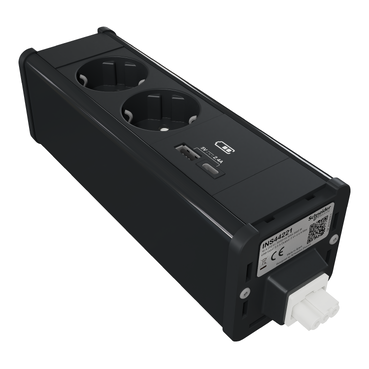  INS44221 INS44221 JEDINICA MOD. 2X2P+E USBA/C ANTRACIT  