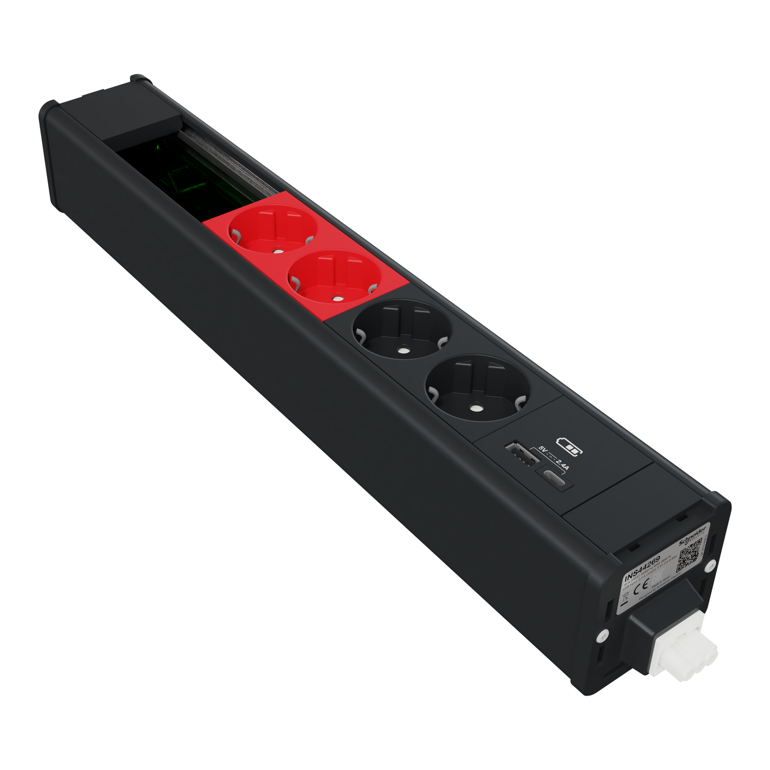 Unica system+ - Modularna jedinica 2W/2R DE utičnica+USBA/C+VDI-antracit