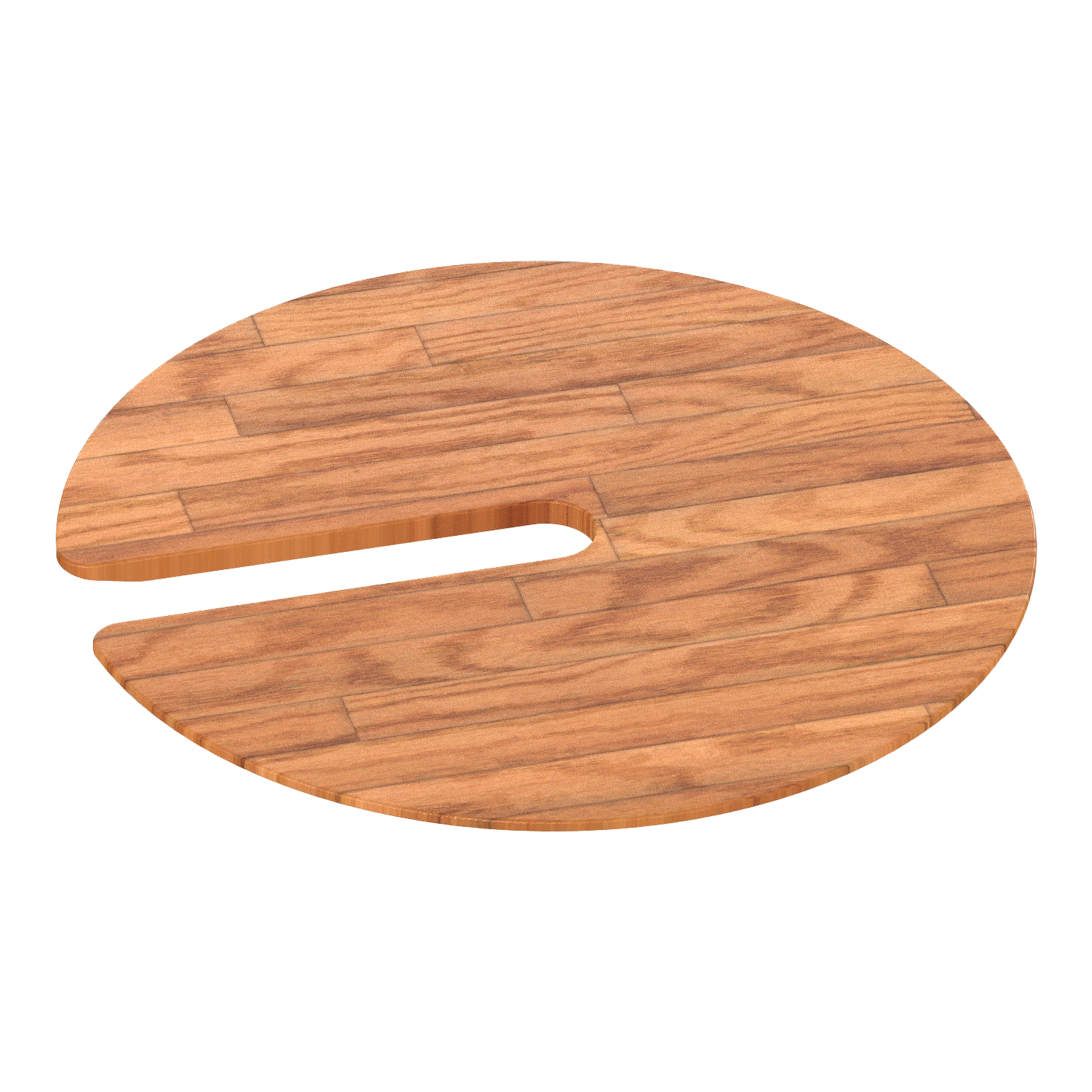 Unica system+ - Podnožje stuba za sto, sa izrezom, braon hrast