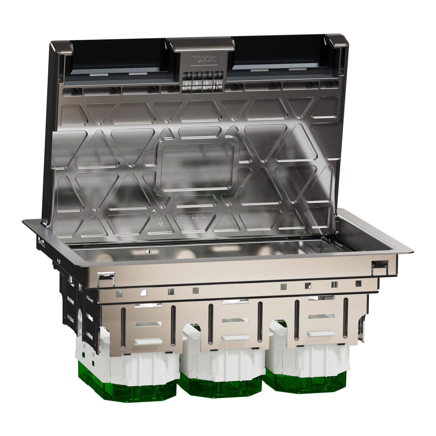 Unica system+, Podna kutija L, metalna, IP24, 6 modula