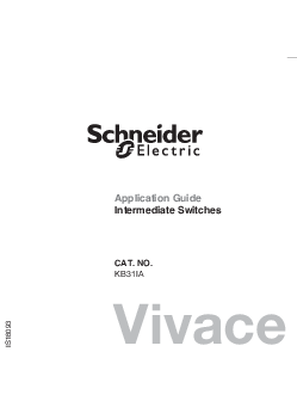 Vivace use manual for 16AX 250V 1G 1 WAY SW