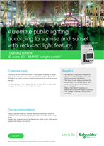 Automate public lighting according to sunrise and sunset with reduced light feature