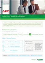 APC by Schneider Electric Opportunity Registration Program