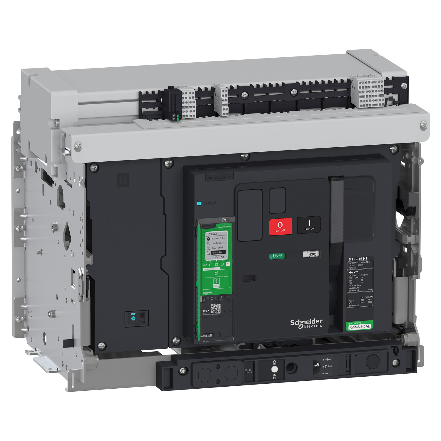 MTZ216H12X4PMD - Circuit breaker, MasterPact MTZ2 16H1 (66kA