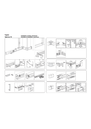 Inst. manual Installation trunking, Aluminium