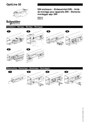 Installation DIN housing user manual