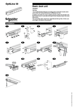 Inst. manual Basic desk unit