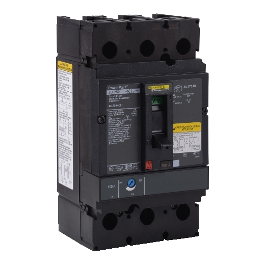 Jgld81 Circuit Breaker Powerpact J Unit Mount Thermal Magnetic 100 A 3 Pole Ka 500 V Dc Schneider Electric Usa