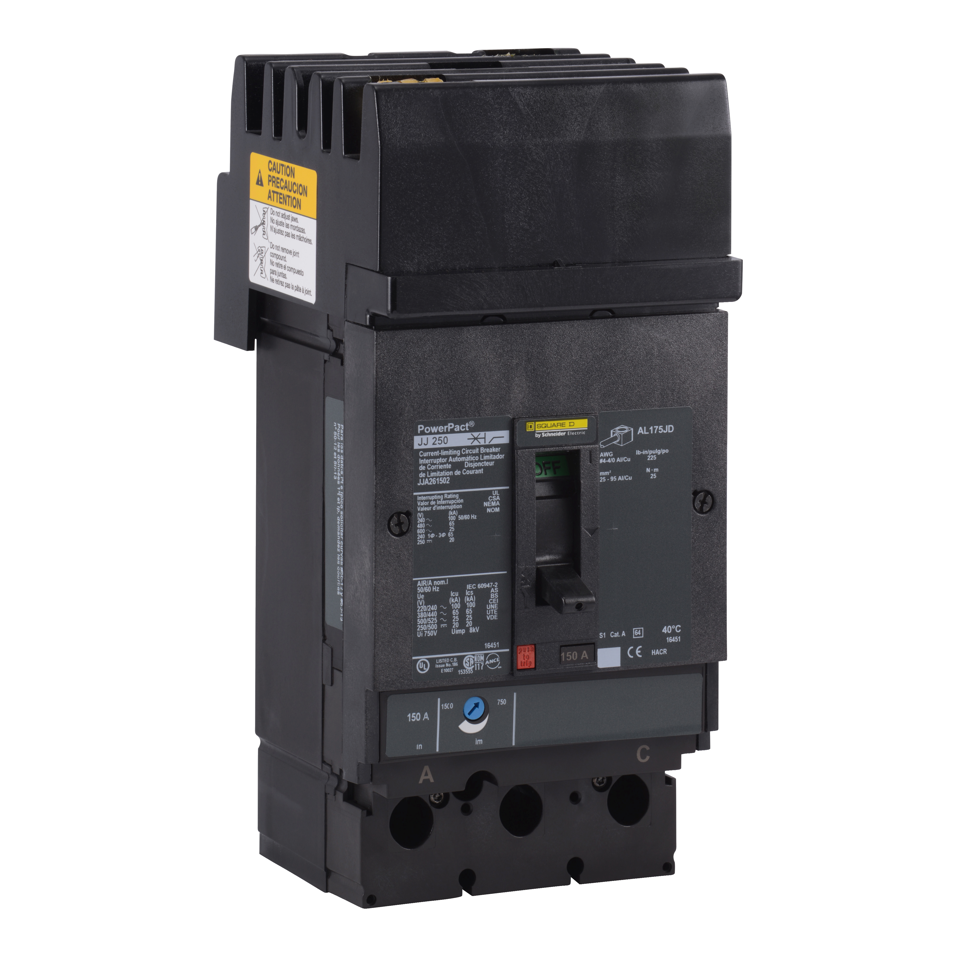 Product image for SQD JJA261501 Circuit breaker, Powe