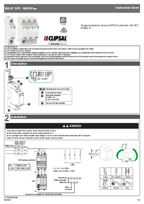 Instruction sheet - Surge protection device (SPD)
