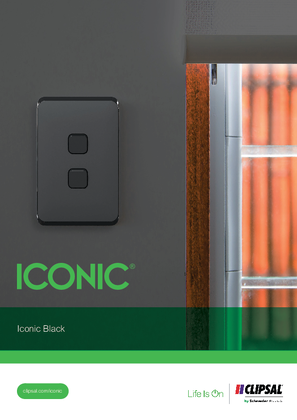 Iconic Skins - Clipsal Extra Black Range Catalogue