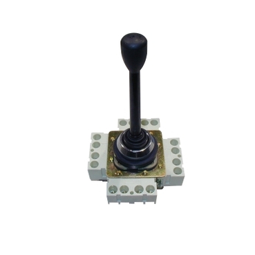 Joystick kapcsoló komplett 8-irányú 1-záró-nyitó 80mm-kar fém-előlapgyűrű Harmony XD2 Schneider