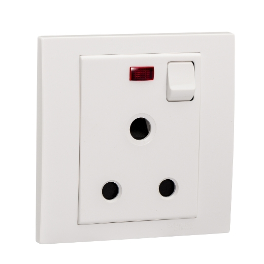 Kb15 15n 15a 250v 1 Gang Switched Socket With Neon Schneider Electric Saudi Arabia
