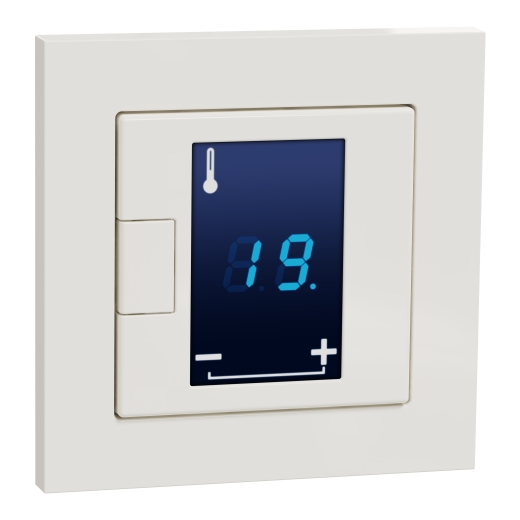 Universal Temperaturregler mit Touch-Display, Merten System M-Pure,  Polarweiß