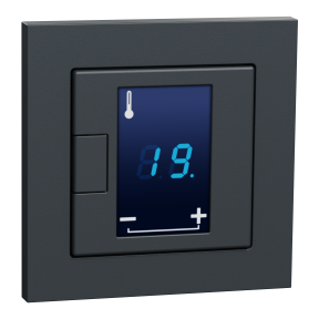 Programmierbarer Universal Temperaturregler mit Touch-Display, Merten System M-Pure, Anthrazit